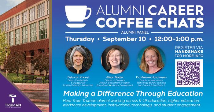 Career Coffee Chat Series Kicks Off with Education Alumni