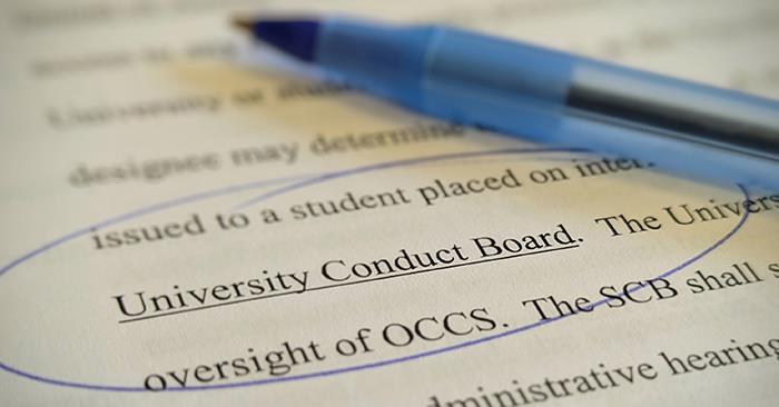 Students, Faculty and Staff Encouraged to Serve on University Conduct Board