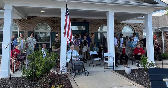 Steel Band Performs for Local Assisted Living Center