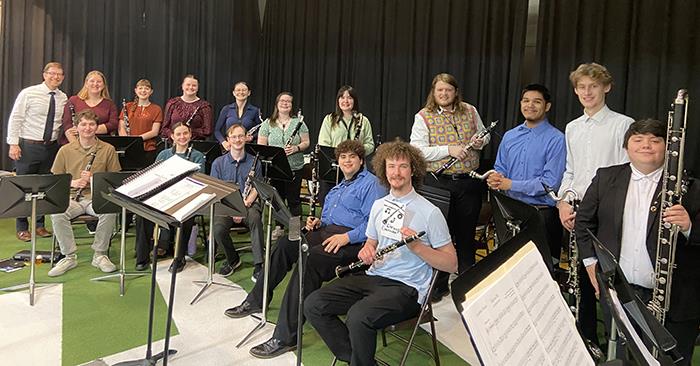 Clarinet Choir Performs at Local School District
