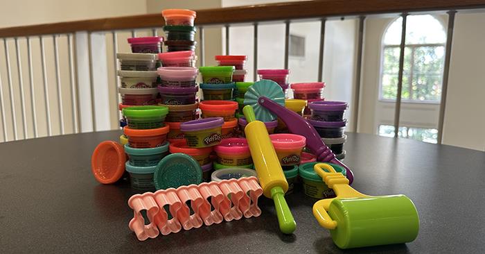 Play-Doh Day Helps Students Relax